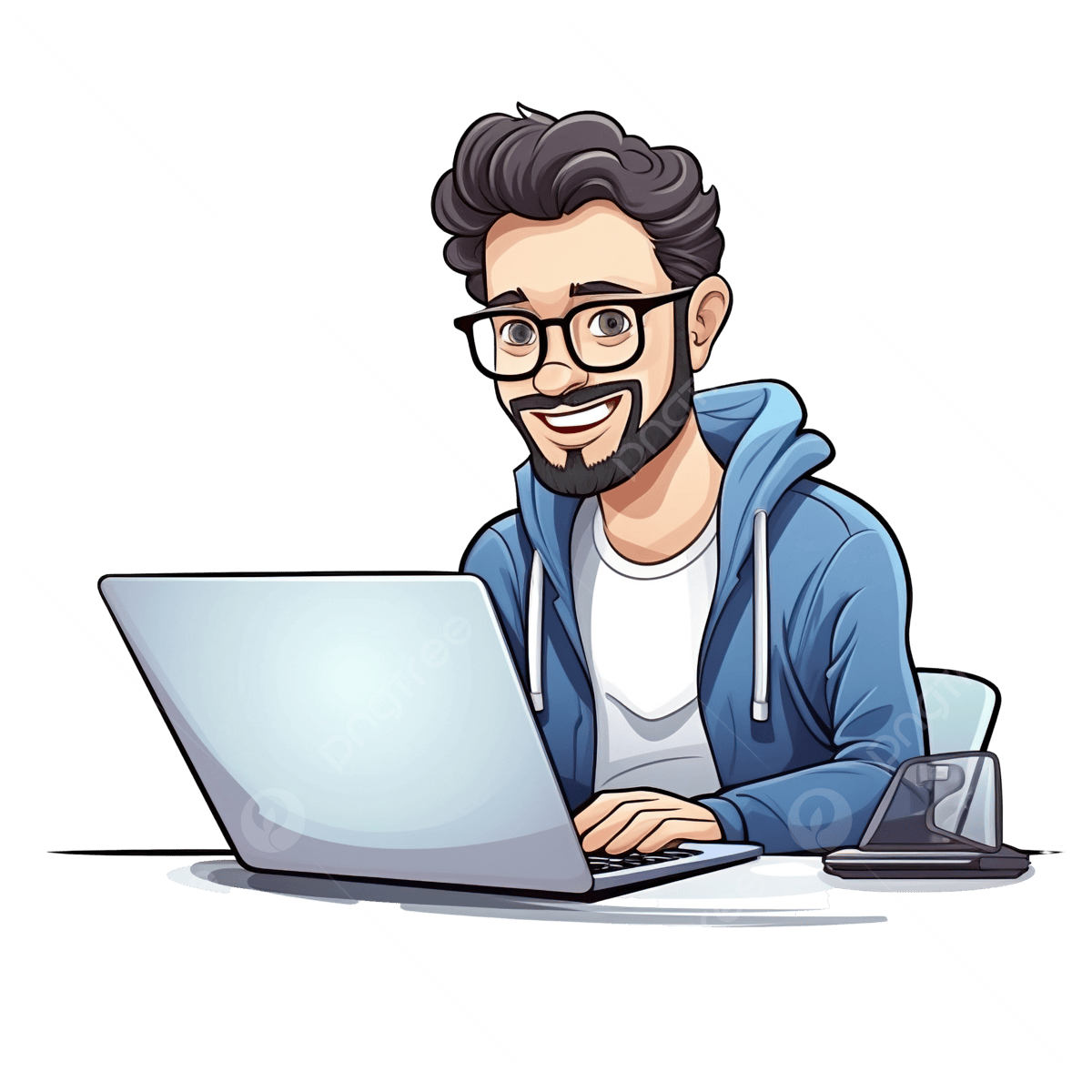 Aigentas.lt įkūrėjas dirbantis su kompiuteriu